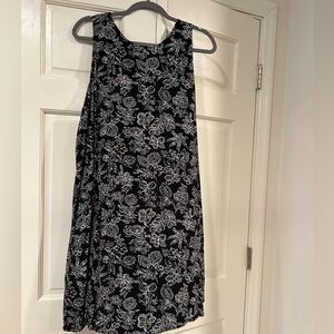Old Navy black, paisley swing dress